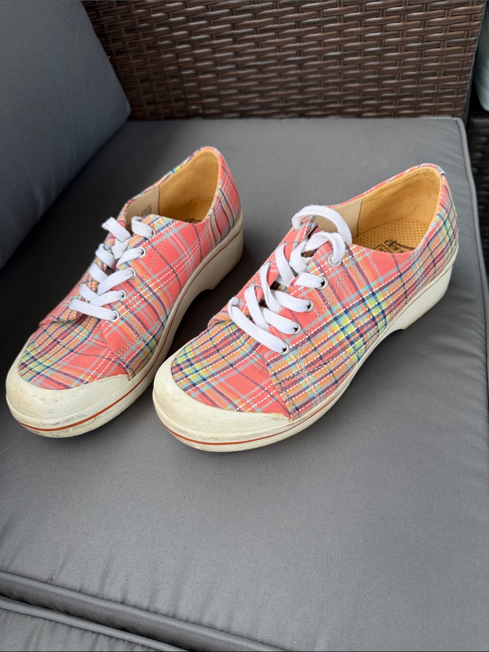 Dansko Veda Plaid Shoes size 40/us 9.5-10